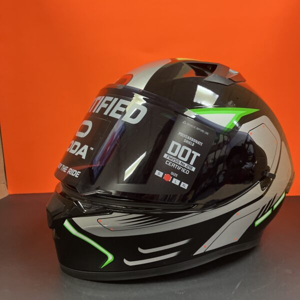CASCO RODA COURSE GRIS/VERDE BUDDY MICA HUMO M CERRADO SVS