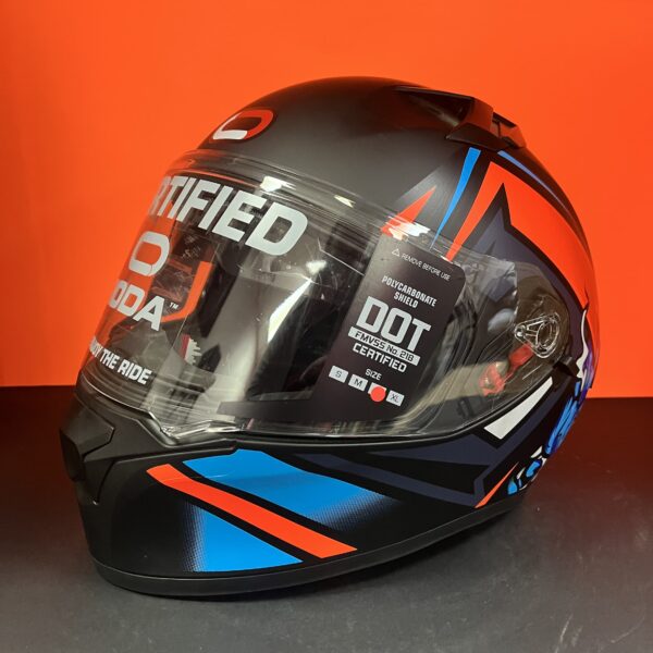 CASCO RODA COURSE NARANJA/AZUL MATE ROAR L CERRADO SVS
