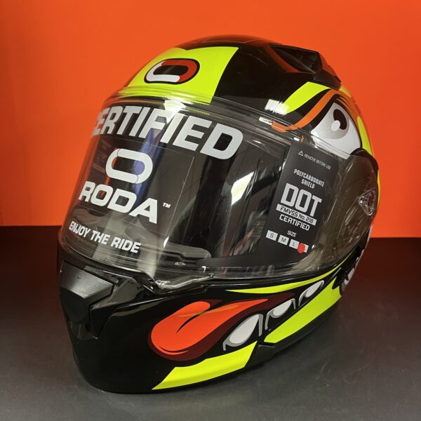 CASCO RODA RUSH AMARILLO NICE XL ABATIBLE SVS