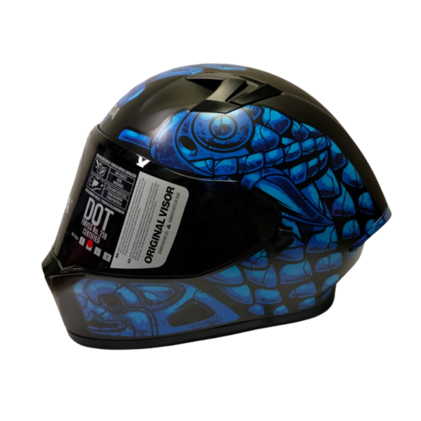 CASCO RODA COURSE AZUL STONESNAKE MATE M MICA HUMO CERRADO SVS